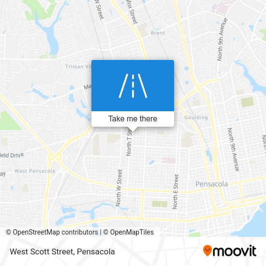 Mapa de West Scott Street