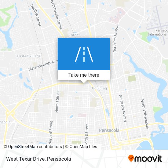 West Texar Drive map