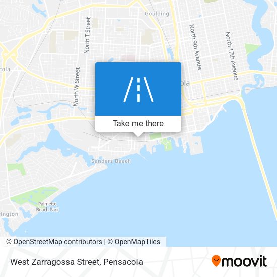 West Zarragossa Street map