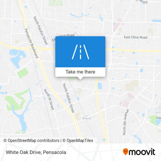 Mapa de White Oak Drive