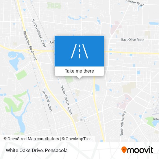 White Oaks Drive map