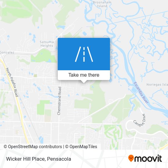 Wicker Hill Place map