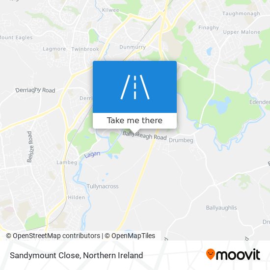 Sandymount Close map