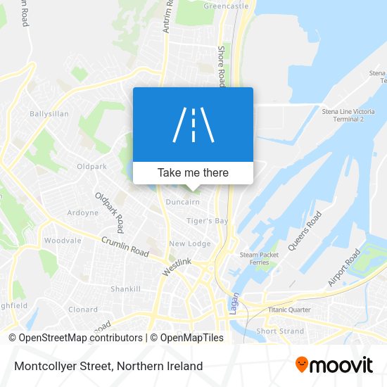 Montcollyer Street map