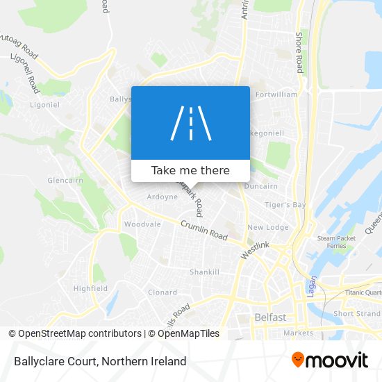 Ballyclare Court map