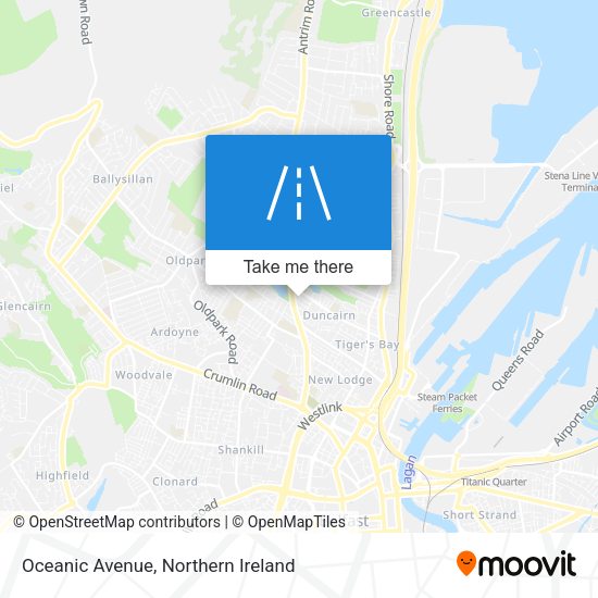 Oceanic Avenue map