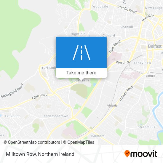 Milltown Row map