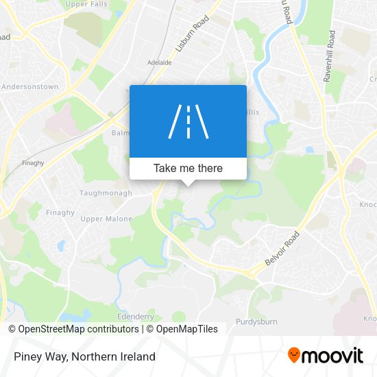 Piney Way map