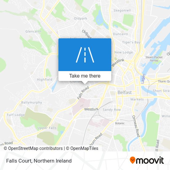 Falls Court map