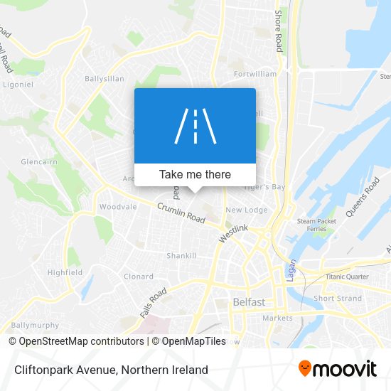 Cliftonpark Avenue map