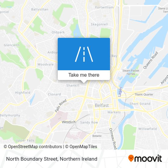 North Boundary Street map