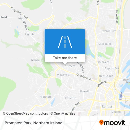Brompton Park map