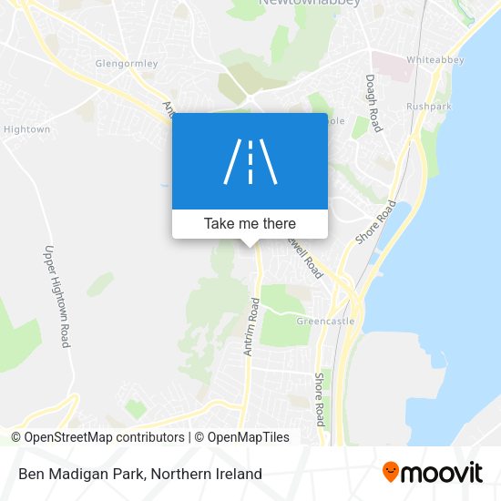 Ben Madigan Park map