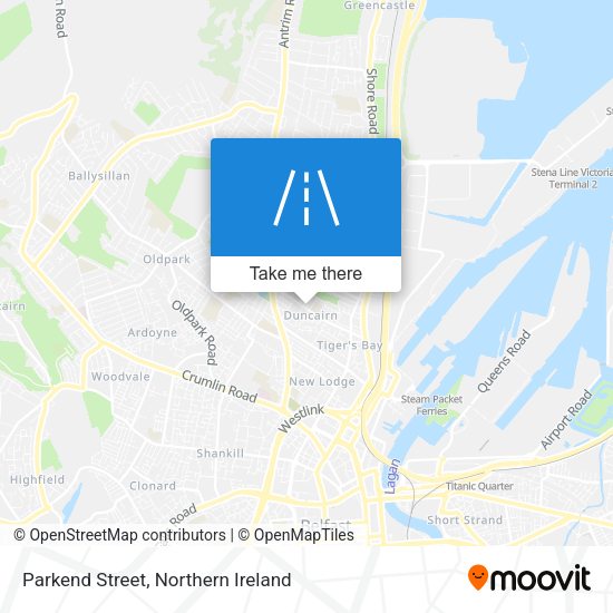 Parkend Street map
