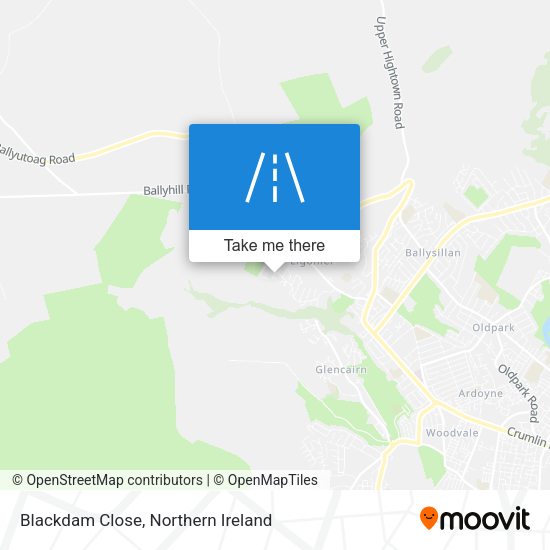 Blackdam Close map