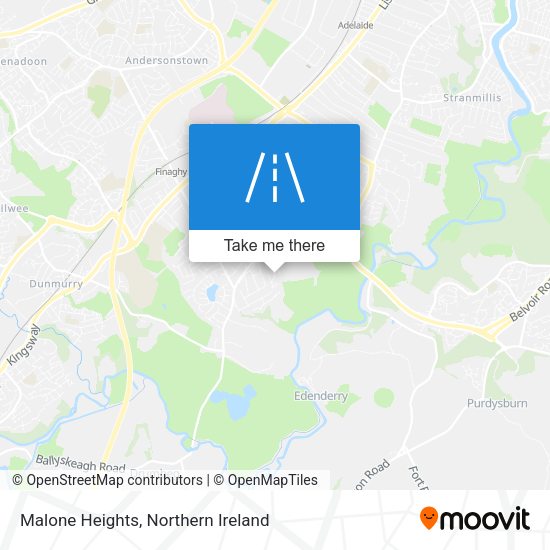 Malone Heights map