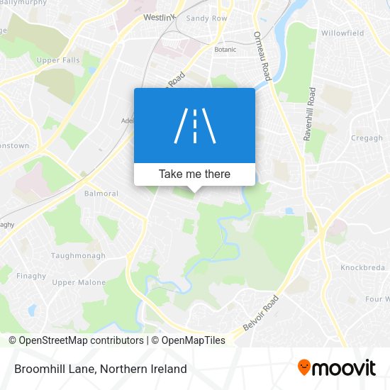 Broomhill Lane map