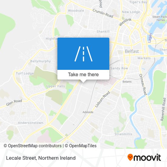 Lecale Street map