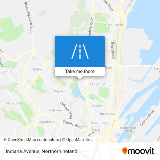 Indiana Avenue map