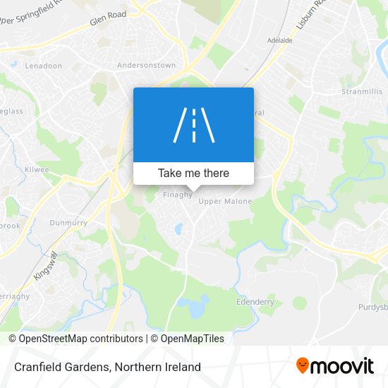 Cranfield Gardens map