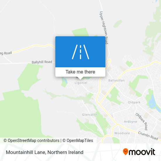 Mountainhill Lane map