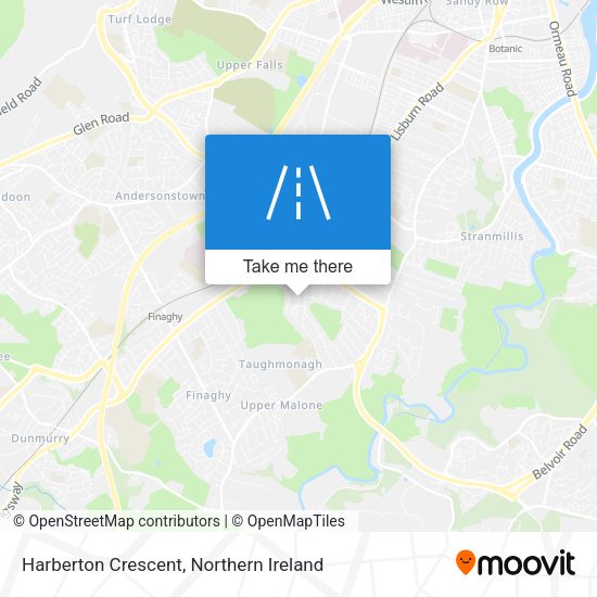 Harberton Crescent map