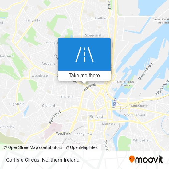 Carlisle Circus map