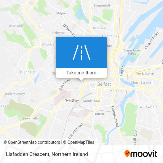Lisfadden Crescent map