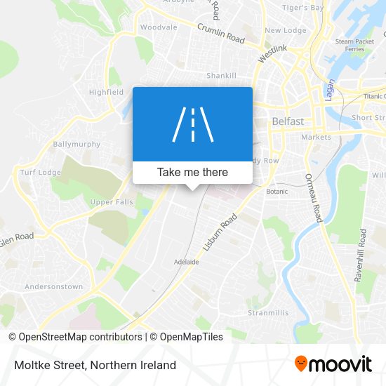 Moltke Street map