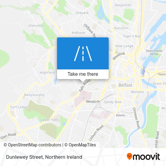 Dunlewey Street map