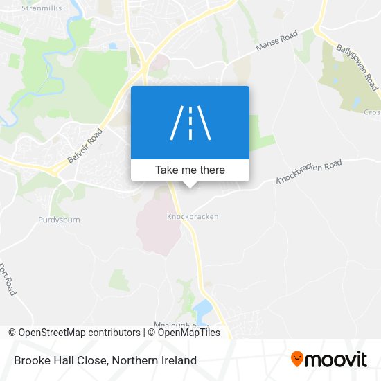 Brooke Hall Close map