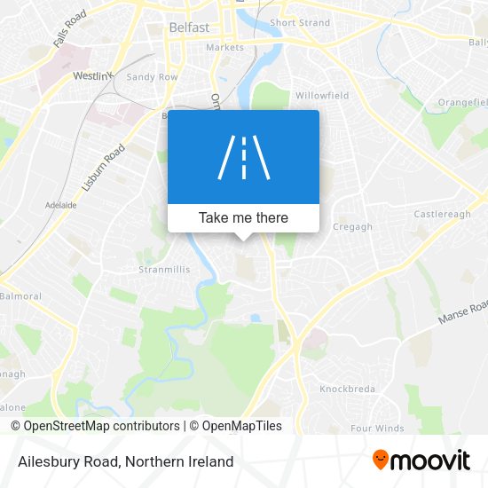 Ailesbury Road map
