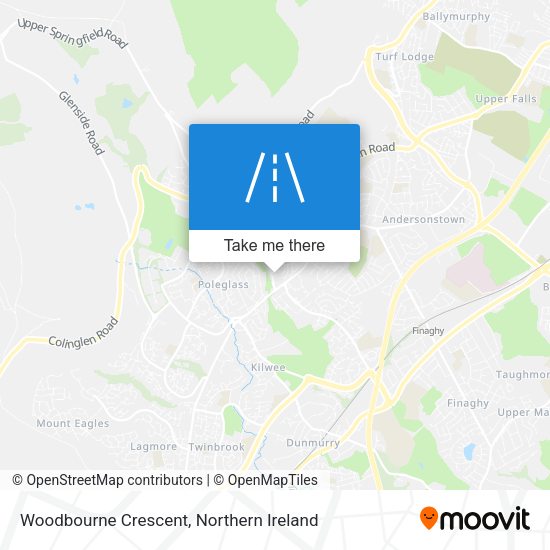 Woodbourne Crescent map