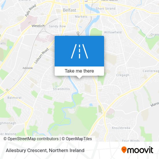 Ailesbury Crescent map