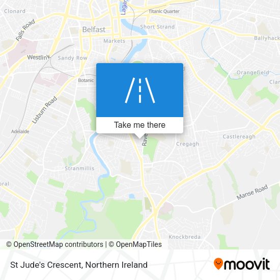 St Jude's Crescent map