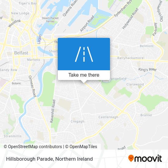 Hillsborough Parade map