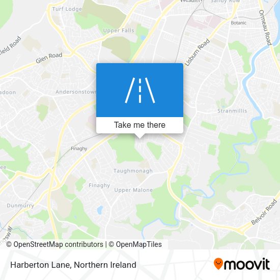 Harberton Lane map
