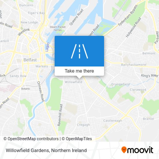 Willowfield Gardens map