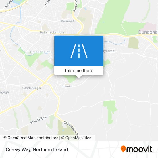 Creevy Way map
