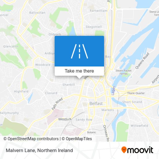 Malvern Lane map