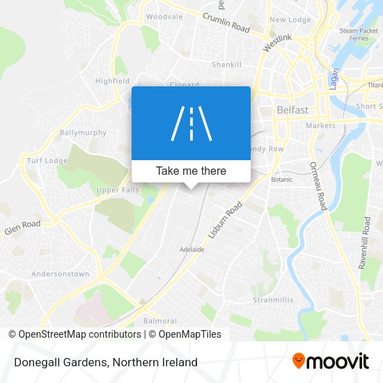 Donegall Gardens map