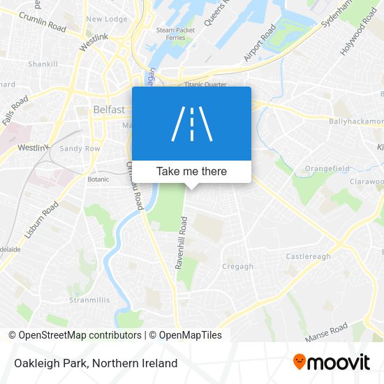 Oakleigh Park map