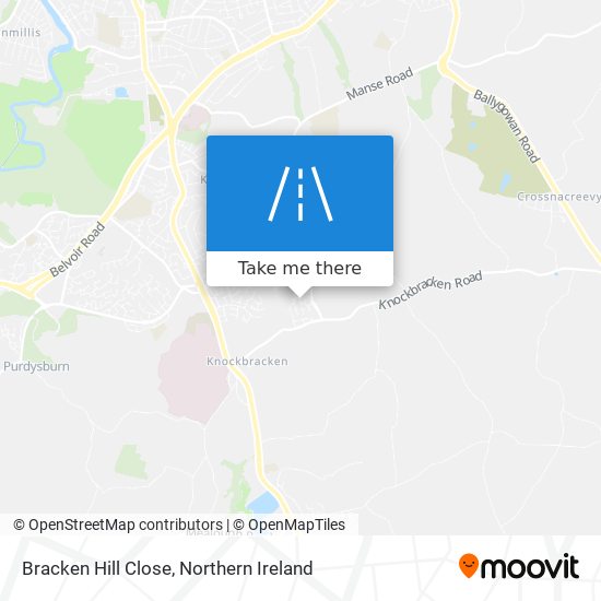 Bracken Hill Close map