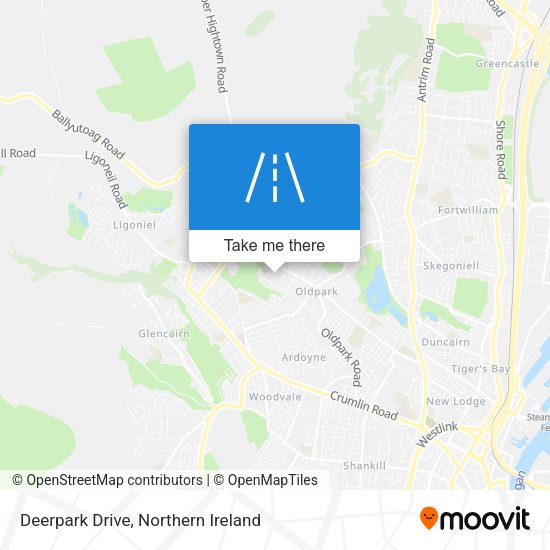 Deerpark Drive map