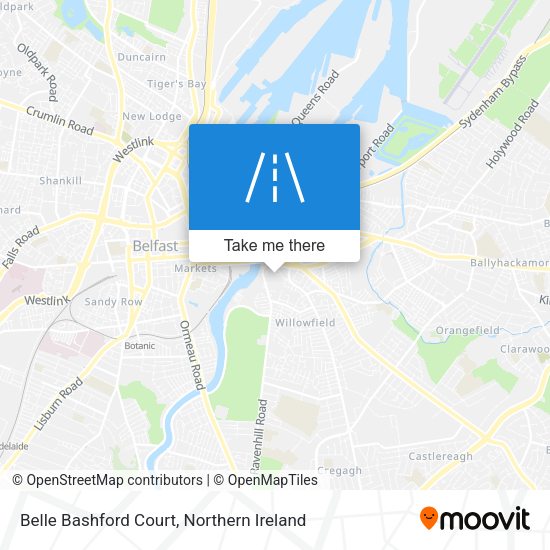 Belle Bashford Court map