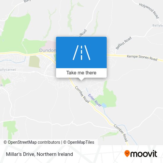 Millar's Drive map