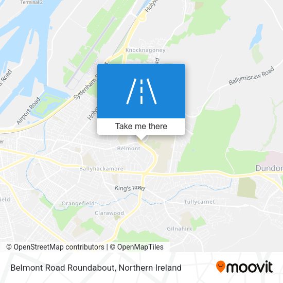 Belmont Road Roundabout map