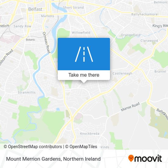 Mount Merrion Gardens map