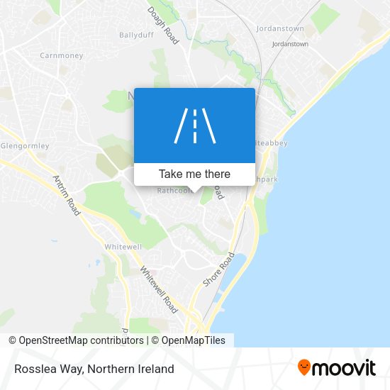 Rosslea Way map