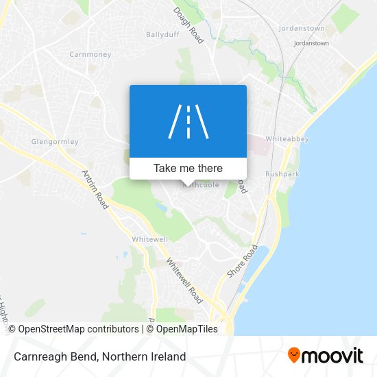 Carnreagh Bend map